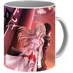Кружка GeekLand Sword Art Online SAO Мастера меча онлайн Асуна, Кирито SAO.02.12 330 мл белая