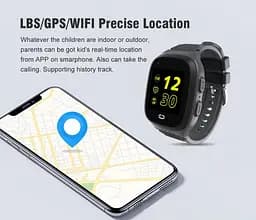 Дитячий смарт годинник Lemfo LT-31 з GPS, 4G SIM-картою та кнопкою SOS Розумний наручний годинник для дітей Блакитний - мініатюра 6