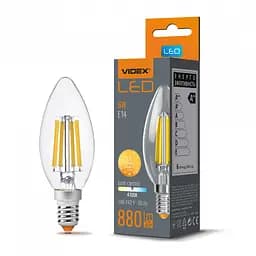 LED лампа VIDEX Filament C37F 6W E14 4100K