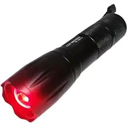 Ручний ліхтарик X-13 1 X-Balog BL-1831 з червоним світлом червоний та білий 18650 перехідник для батарейок AAA