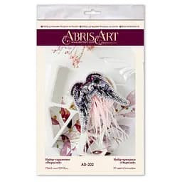Набір для вишивання бісером прикраси Окриляй на натуральному полотні Abris Art 15х21х1 см tvo0009286