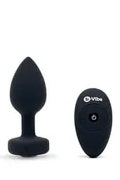 Анальная пробка B-Vibe Vibrating Jewel Plug M/L 10.5 см (черный)