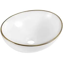 Умивальник Mexen Elza Gold Edge MEX-21014005, Білий