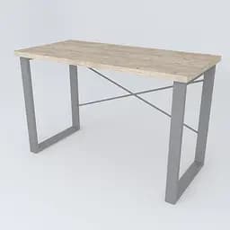 Письмовий стіл Ferrum-decor Драйв 750x1200x600 Сірий метал ДСП Дуб Сан-Марино 32 мм (FRD-103325) - мініатюра 6
