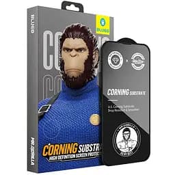 Захисне 2.5D скло Blueo Corning Gorilla Glass для Apple iPhone 15 Plus / 16 Plus (6.7) Чорний