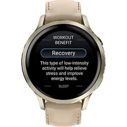 Смарт-годинник Garmin Venu 4 41 мм Lunar Gold with Light Sand Leather Band [010-03013-03] [153834] - мініатюра 5
