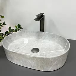 Умивальник VBI Verona 50 gray stone накладний VBI-011310, Сірий