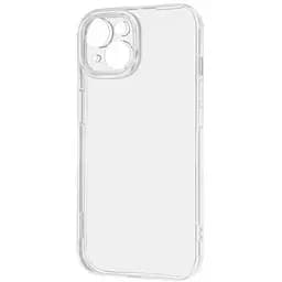 Силіконовий протиударний чохол Case панель на Iphone 14 Case із захистом камери прозорий (5141411)