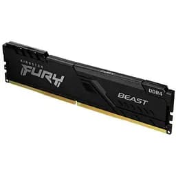 Пам'ять 8Gb DDR4 2666 MHz Kingston Fury Beast чорний 16-18-18 1.2V з радіатором (KF426C16BB/8)