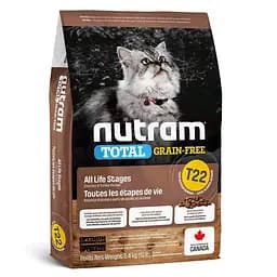Корм холістик Nutram Total GF Turkey & Chiken Cat 5.4 кг з індичкою та куркою для дорослих кішок