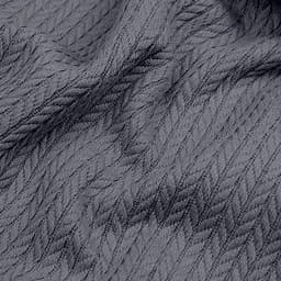Плед-покривало Cosas Stormy Knitted Braid косичка 160х230 см стальний (Blanket_64Stormy_KnittedBraid_160x230) - мініатюра 4