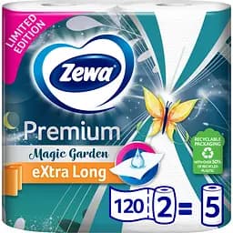 Паперові рушники Zewa Premium лімітована колекція двошарові 2 рулони
