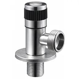 Кран кутовий приладовий Solone DF-1043 нержавіюча сталь 1/2"х3/4" 30412