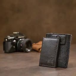 Шкіряна невелика візитниця Grande Pelle 11501 чорний - мініатюра 7