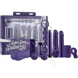 Набор секс-игрушек Loveboxxx Super Sexy Starter Kit 9 шт. фиолетовый