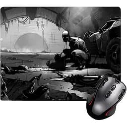 Ігрова поверхня Nextprint Метро Metro арт чорно-білий 300 х 250 мм (23756) 