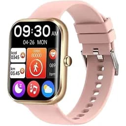 Смарт-годинник AK58-S з крокоміром, пульсометром та голосовим чатом рожевий