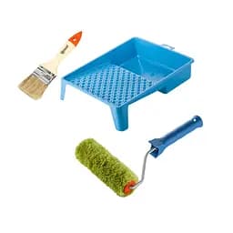 Валик "Сінтекс" 150х30 мм з ручкою, ванночка та пензлик "Стандарт" Polax (770-249)