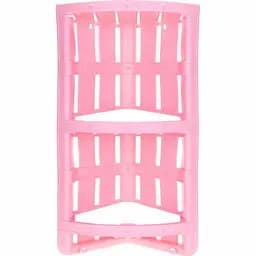 Полка угловая для ванной комнаты Violet House двухъярусная (1022 Бамбу Powder-Pink 2-х ярусная)