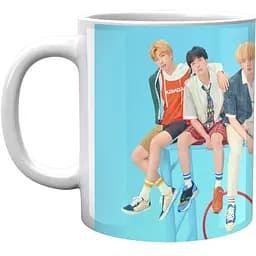 Кружка GeekLand Bangtan Boys BTS Яскраво-блакитний фон Турніки CP 04.473.948