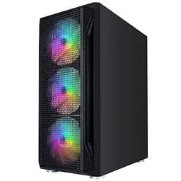 Корпус 1stPlayer X5-BK-4F1 Black без БЖ - мініатюра 3