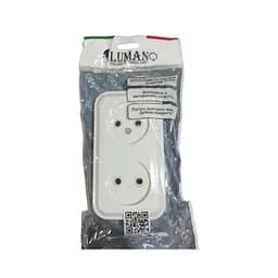 Розетка Lumano подвійна б/з зовнішня біла РА16-260 (11шт/уп 132шт/ящ) ROYAL (інд.підключення) (19959)