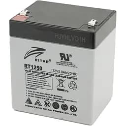 Акумулятор Ritar AGM 12V (12V/5Ah/60Wh) (RT1250) [125664] - мініатюра 3