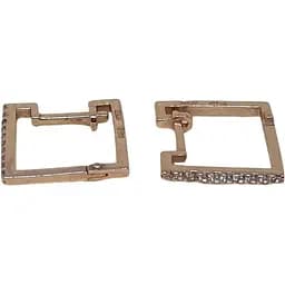 Золоті сережки Платон з фіанітами. 1С152/01Б