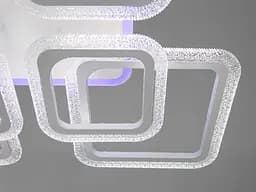 Стельова LED-люстра з димером та кольоровим підсвічуванням Diasha 2406/4+4WH LED 3color dimmer - мініатюра 4