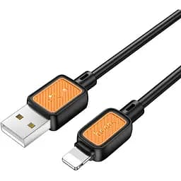 Кабель Hoco X108 Benefit silicone charging data cable iP Чорний