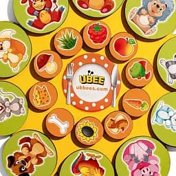 Дерев'яний дитячий сортер "Хто що їсть" Ubumblebees (ПСД276) PSD276 на липучках - мініатюра 4