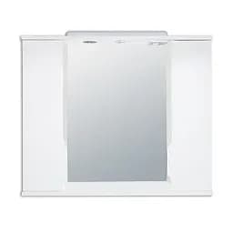 Дзеркало ПІК Альба Z-11 85 см з підсвіткою та двома шафками Білий 30412