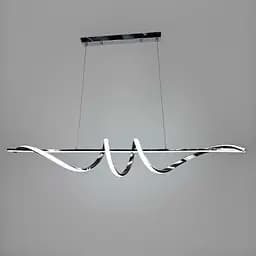 Удлиненная люстра Wave в серебряном корпусе 120 см | Ст. K 23-1200 CH | Line F