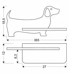 Настінний світильник Candellux 21-02983 DOG - мініатюра 3