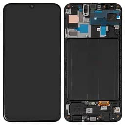Дисплей для Samsung A750 Galaxy A7 (2018), чорний, без рамки, High , (OLED)