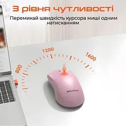 Мишка Meetion R546 Wireless Pink (MT-R546-P) - мініатюра 4