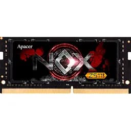 Модуль памяти SO-DIMM DDR4 Apacer NOX 8 GB 3200MHz Black (A4S08G32CLYBDAA-1) [102388]