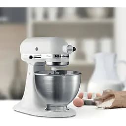 Планетарний міксер KitchenAid Classic 5K45SSEWH White [126225] - мініатюра 4