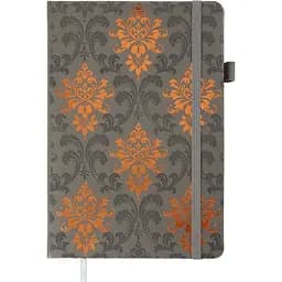 Блокнот діловий Buromax Royal А5 96 арк. в клітинку обкладинка штучна шкіра сірий (BM.295125-09)