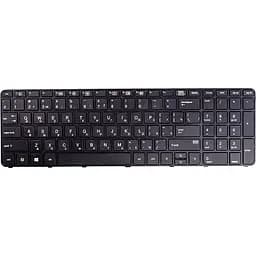 Клавіатура для ноутбуку HP 450 G3, 470 G3 чорний, чорний фрейм