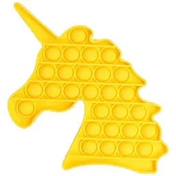Сенсорна іграшка Pop it антистрес єдиноріг жовтий