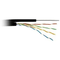 Кабель UTP CCA для зовнішньої прокладки с тросом 4x2x0.50 мм Atcom Standard бухта 305 м (10700)