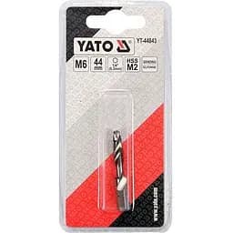 Свердло-мітчик Yato М6х1 мм HSS М2 HEX-1/4 l=44/8 мм (YT-44843) - мініатюра 3
