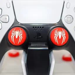 Накладки на стіки Thumb Grips 2-pack for PS4-PS5-Xbox White Spider [122995] - мініатюра 3