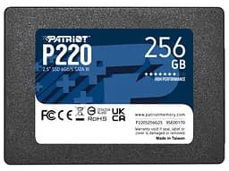 SSD накопичувач 256GB Patriot P220 2.5 SATAIII TLC (P220S256G25)