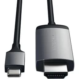 Кабель USB-C to 4K HDMI Satechi Cable Space Gray 1.8 м (ST-CHDMIM) - мініатюра 5