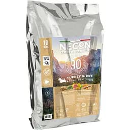 Сухий корм для дорослих собак міні порід Necon Natural Wellness Dog Mini індичка та рис 10 кг