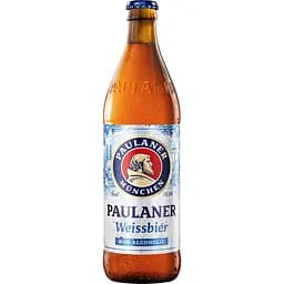 Пиво безалкогольное Paulaner Weissbier светлое 0% 0.5 л