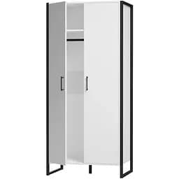 Шафа гардеробна лофт ОП-655 Orange-Line 860х550х1900 Чорний/Білий