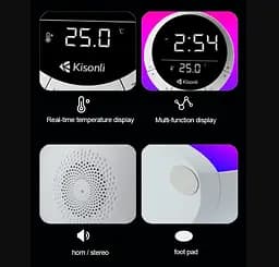 Портативная колонка, часы, будильник Kisonli Q6B Bluetooth 3600mAh 5Вт - мініатюра 11